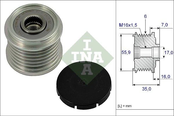 Alternator Freewheel Clutch